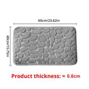 1pc embossed fiber carpet, bathroom living room anti slip mat, pebble floor mat, household items