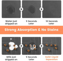Pet Feeding Mat-Absorbent Pet Placemat Rubber Backing Quick Dry Water Mat for Dog Cat for Food and Water Bowl with Waterproof