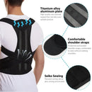 1 Reinforced Belt Lumbar Column Posture Corrector Vest Adjustable Back Support Strap Shoulder Spine Brace Neck Stretcher Trainer