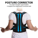 1 Reinforced Belt Lumbar Column Posture Corrector Vest Adjustable Back Support Strap Shoulder Spine Brace Neck Stretcher Trainer