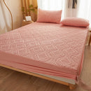 100% Waterproof Quilted Mattress Cover Protector Breathable Antibacterial Fitted Sheet with Elastic Band Queen King Bed Sheet