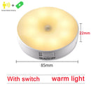 Motion Sensor Light Led USB NightLights Rechargeable Lamp for Bedroom Staircase Hallway Wardrobe Cupboard Lighting