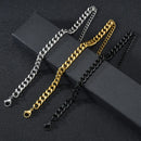 Pulseira Cuban Lux™ em Aço Inoxidável