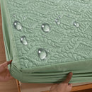100% Waterproof Quilted Mattress Cover Protector Breathable Antibacterial Fitted Sheet with Elastic Band Queen King Bed Sheet