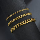 Pulseira Cuban Lux™ em Aço Inoxidável