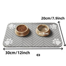 Pet Feeding Mat-Absorbent Pet Placemat Rubber Backing Quick Dry Water Mat for Dog Cat for Food and Water Bowl with Waterproof